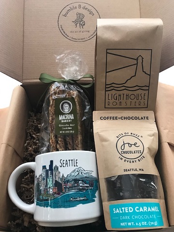 bumbleBdesign - Seattle Coffee Box - with Seattle mug