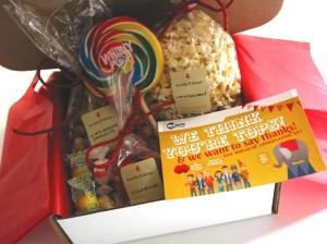 bumble B design - Carnival Gift Boxes for Administrative Professionals Day Gifts, Seattle WA