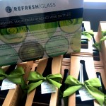 bumbleBdesign - Refresh Glass - recycled glasses & carafe - party favors - custom corporate gifts, Seattle