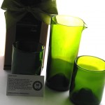 bumbleBdesign - Refresh Recycled Glass - glasses & carafe made from wine bottles eco-friendly gifts & housewares