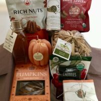 Harvest Gift Box - with dried fruits, nuts, teas, seasonal treats